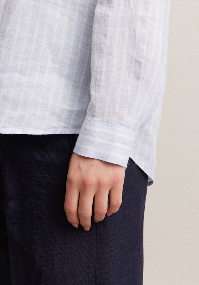 Long sleeve Linen Tunic in Light Blue |  Seidensticker Onlineshop