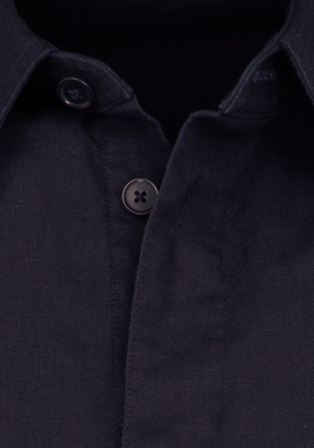 Regular Surchemise Uni in Bleu Foncé | Seidensticker Onlineshop