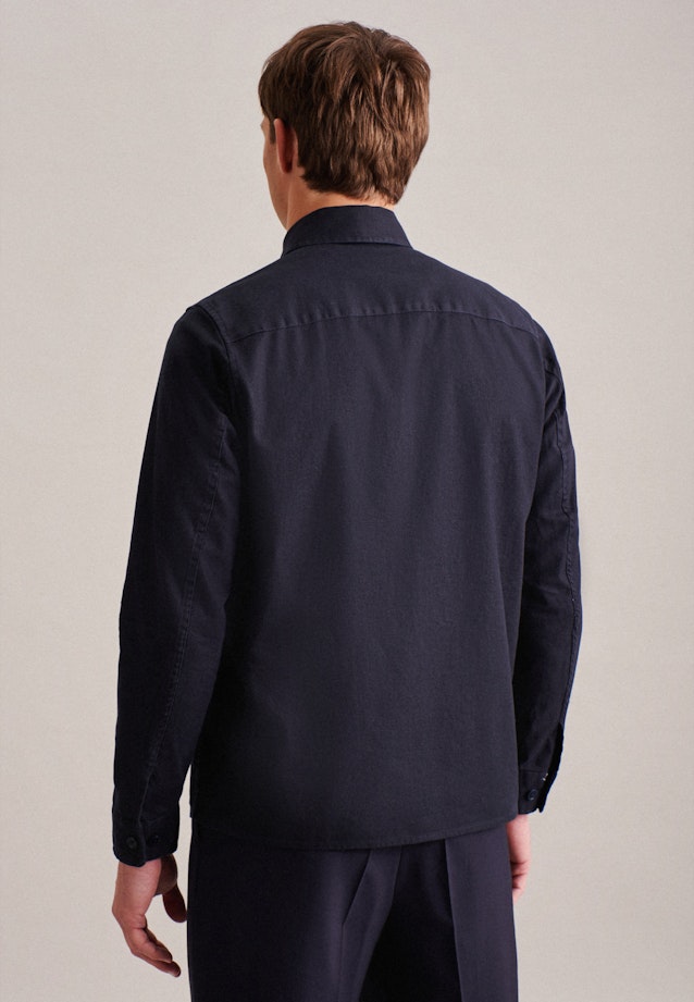 Collar Overshirt in Dark Blue |  Seidensticker Onlineshop