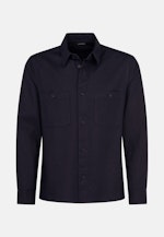 Kragen Overshirt Regular in Dunkelblau |  Seidensticker Onlineshop