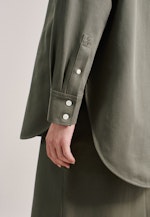 Twill Longblouse in Groen |  Seidensticker Onlineshop