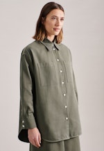 Twill Longblouse in Groen |  Seidensticker Onlineshop