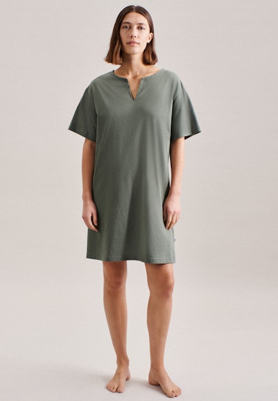 Regular Nachthemd Uni in Grün |  Seidensticker Onlineshop