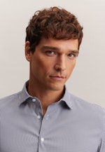 Slim Performance shirt Check in Dark Blue |  Seidensticker Onlineshop