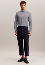 Slim Performance shirt Check in Dark Blue |  Seidensticker Onlineshop