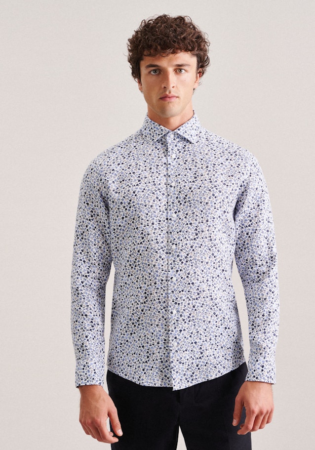 Slim Business Shirt Floral in Brown | Seidensticker Onlineshop
