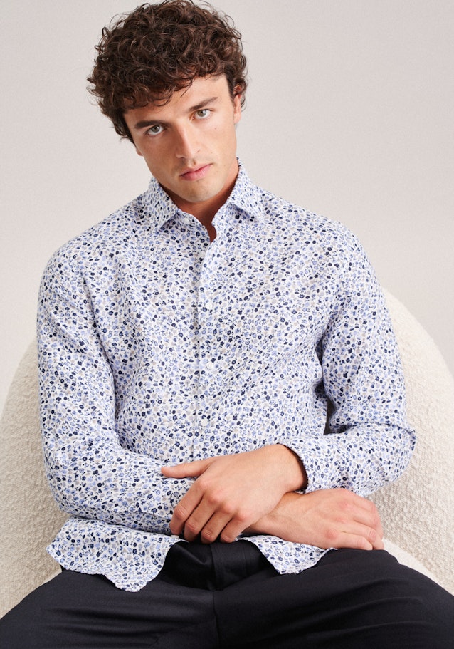 Slim Business Shirt Floral in Brown | Seidensticker Onlineshop