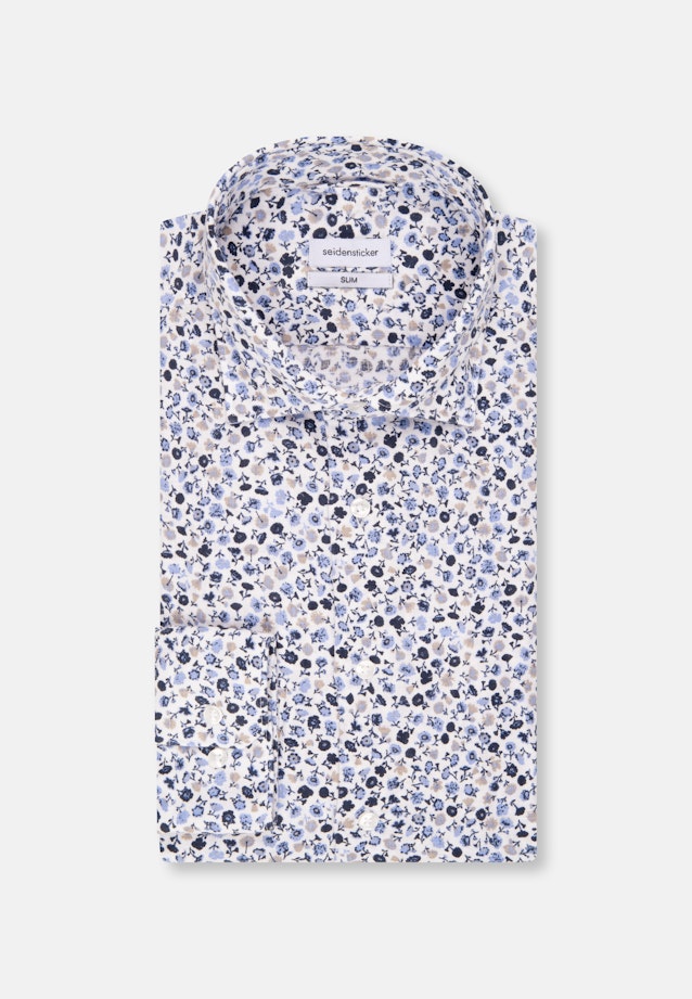 Slim Business Hemd Floral in Braun |  Seidensticker Onlineshop
