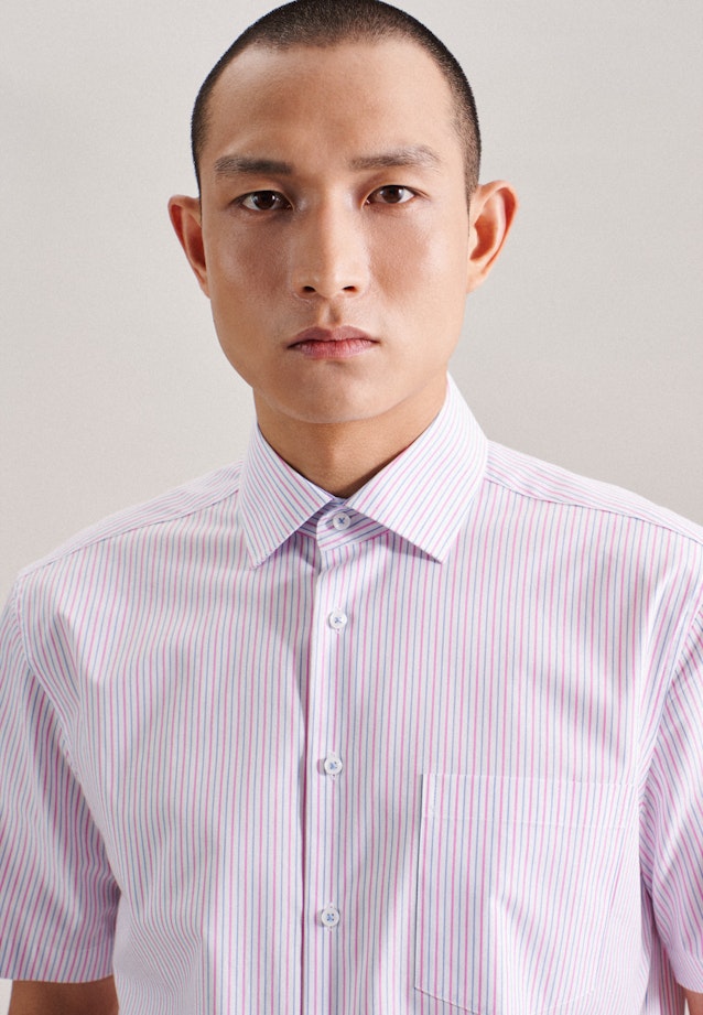 Regular Chemise d'affaires rayures in Rose Fuchsia |  Seidensticker Onlineshop