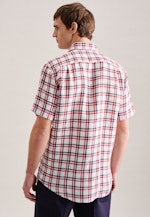 Regular Business shirt Check in Red |  Seidensticker Onlineshop