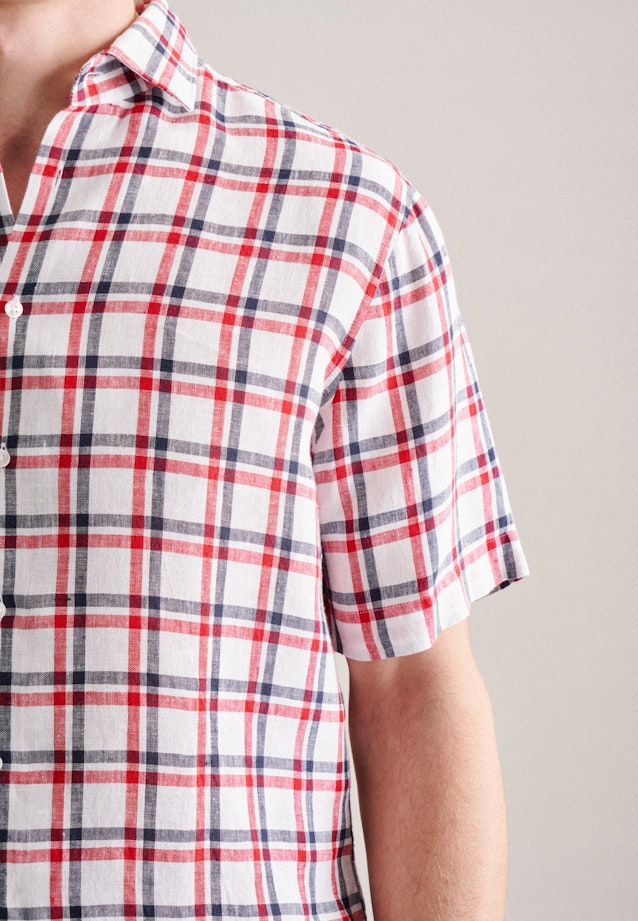 Regular Business shirt Check in Red |  Seidensticker Onlineshop