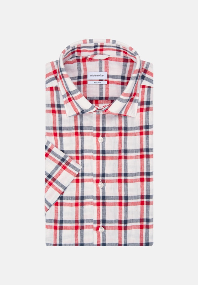 Regular Business shirt Check in Red |  Seidensticker Onlineshop