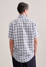 Regular Business Hemd Karo in Dunkelblau |  Seidensticker Onlineshop