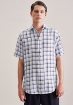 Regular Business Hemd Karo in Dunkelblau |  Seidensticker Onlineshop