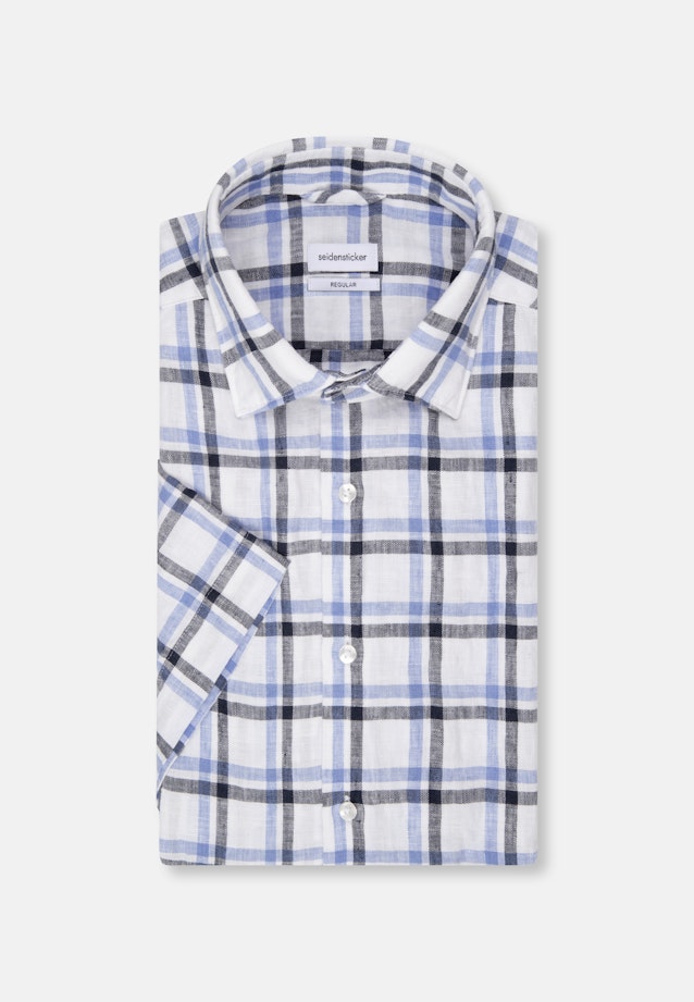 Regular Business Hemd Karo in Dunkelblau |  Seidensticker Onlineshop