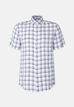 Regular Business Hemd Karo in Dunkelblau |  Seidensticker Onlineshop