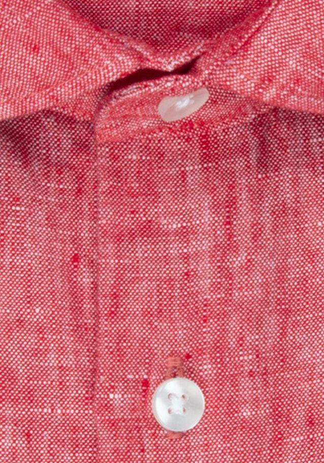 Leinen Business Hemd in Slim mit Kentkragen in Rot |  Seidensticker Onlineshop