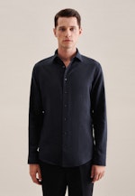 Slim Business Hemd Uni in Dunkelblau |  Seidensticker Onlineshop