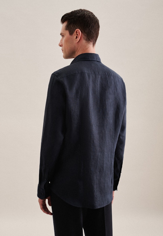 Slim Business Hemd Uni in Dunkelblau |  Seidensticker Onlineshop
