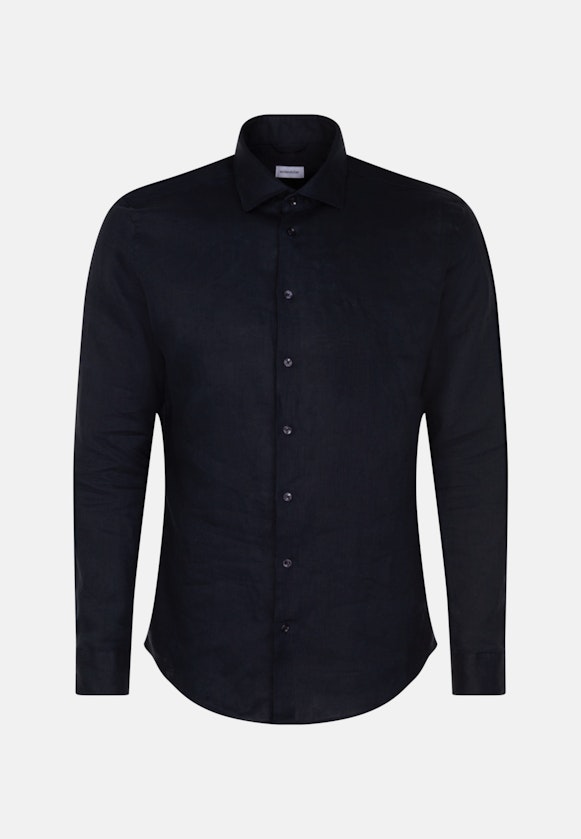 Slim Business Hemd Uni in Dunkelblau |  Seidensticker Onlineshop