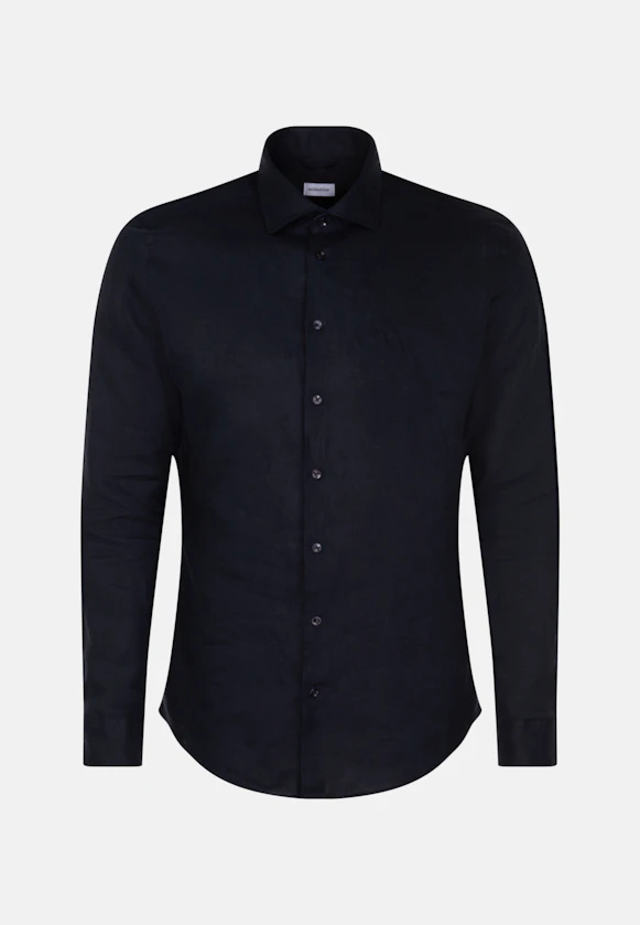 Slim Business Hemd Uni in Dunkelblau |  Seidensticker Onlineshop