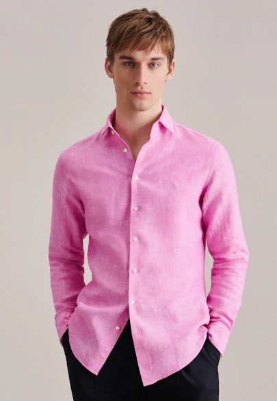 Slim Chemise d'affaires Uni in Rose Fuchsia |  Seidensticker Onlineshop
