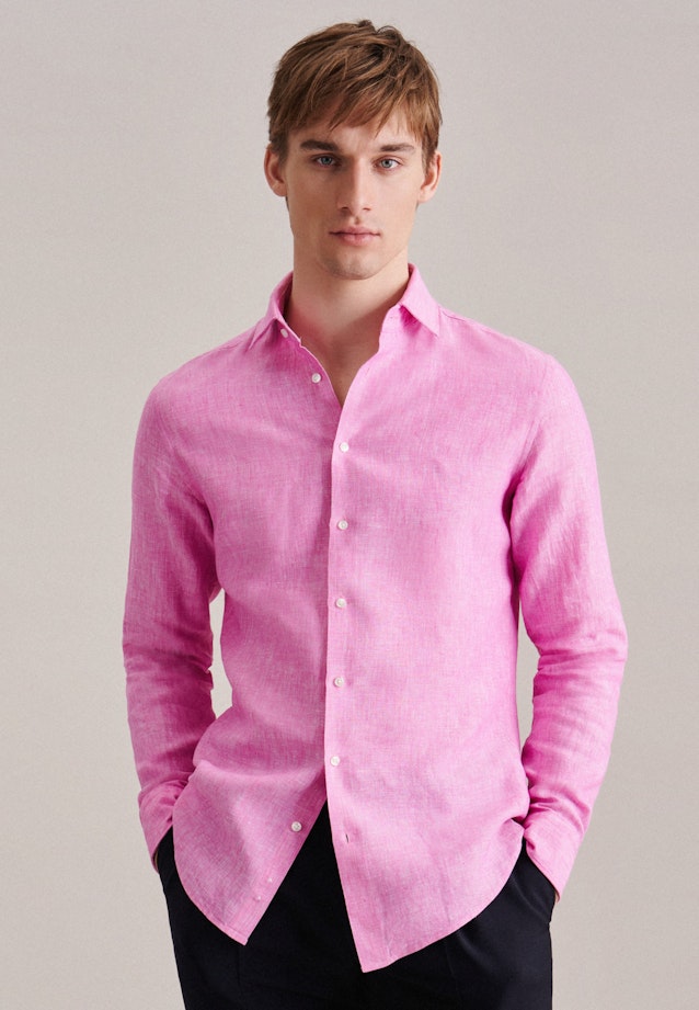Slim Business Hemd Uni in Rosa/Pink |  Seidensticker Onlineshop