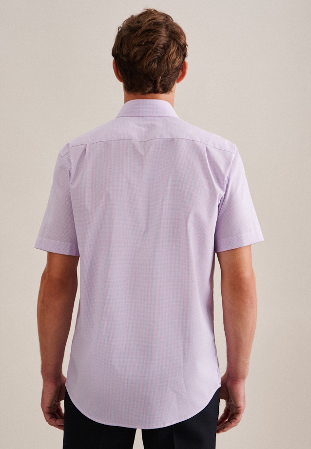 Regular Business Hemd Karo in Rosa/Pink |  Seidensticker Onlineshop