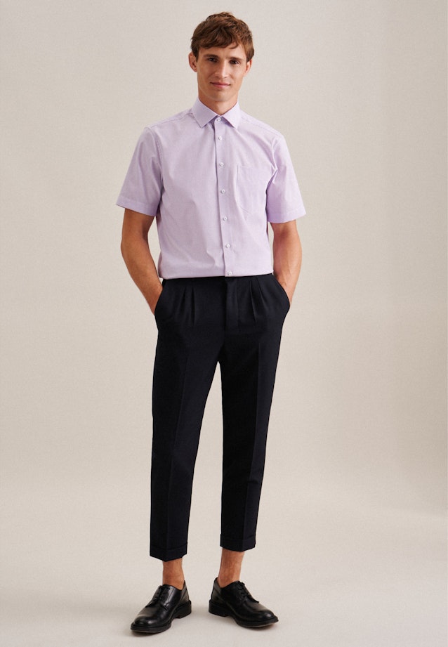 Regular Business Hemd Karo in Rosa/Pink |  Seidensticker Onlineshop