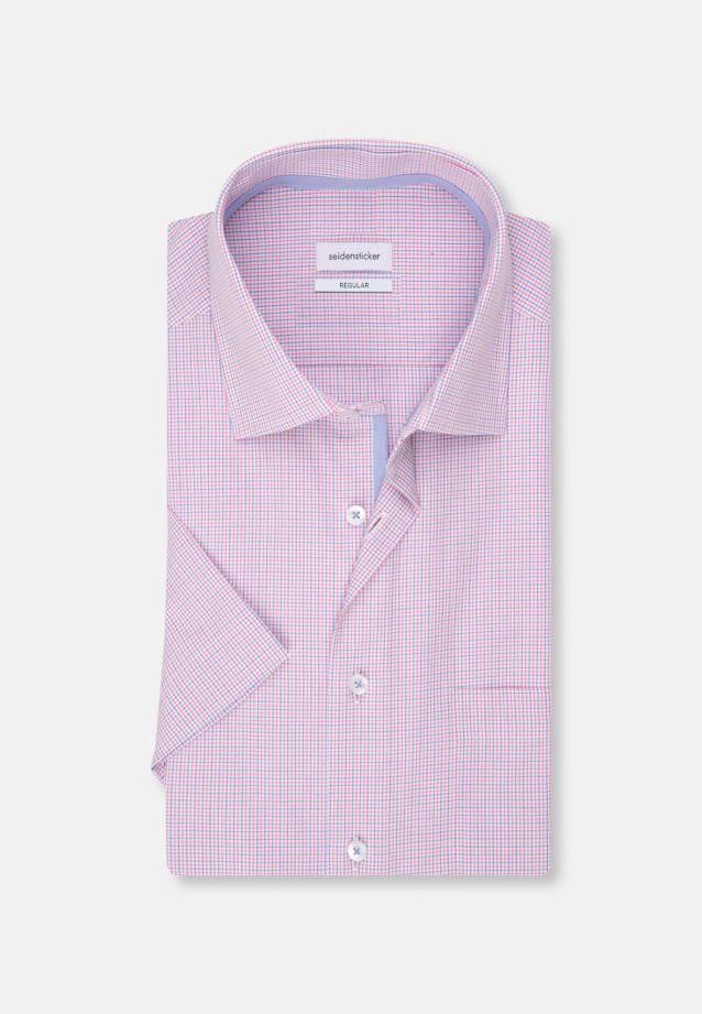 Regular Business Hemd Karo in Rosa/Pink |  Seidensticker Onlineshop
