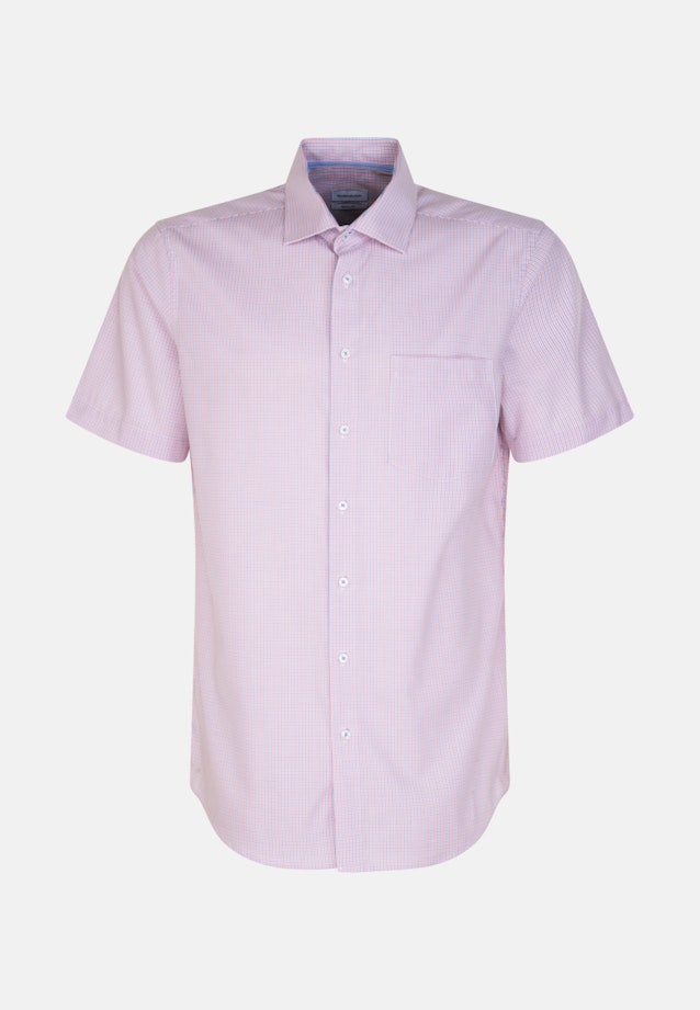 Regular Business Hemd Karo in Rosa/Pink |  Seidensticker Onlineshop