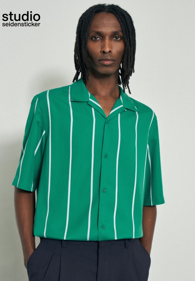 Collar Casual Shirt in Green |  Seidensticker Onlineshop