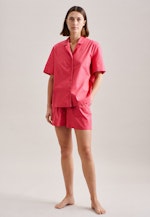 Pyjama Oversized Manche Courte À Revers in Rouge |  Seidensticker Onlineshop