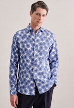 Shaped Business Hemd Floral in Hellblau |  Seidensticker Onlineshop