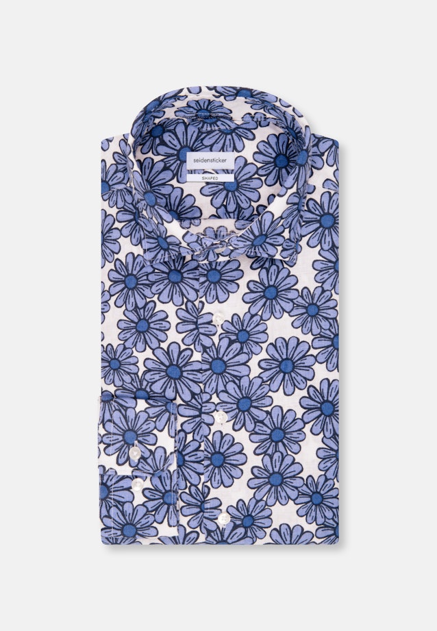 Shaped Business Hemd Floral in Hellblau |  Seidensticker Onlineshop