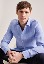 Chemise Business Shaped Lin Col Kent in Bleu Clair |  Seidensticker Onlineshop