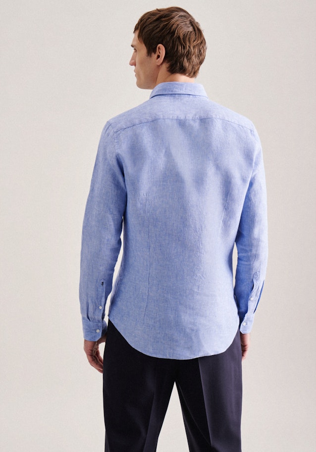 Shaped Business Hemd Uni in Bleu Clair | Seidensticker Onlineshop