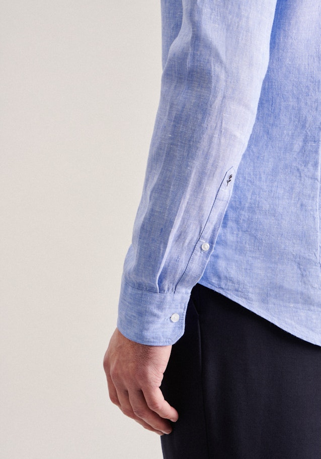 Shaped Business Hemd Uni in Bleu Clair | Seidensticker Onlineshop