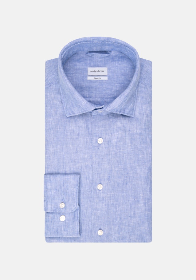 Chemise Business Shaped Lin Col Kent in Bleu Clair |  Seidensticker Onlineshop