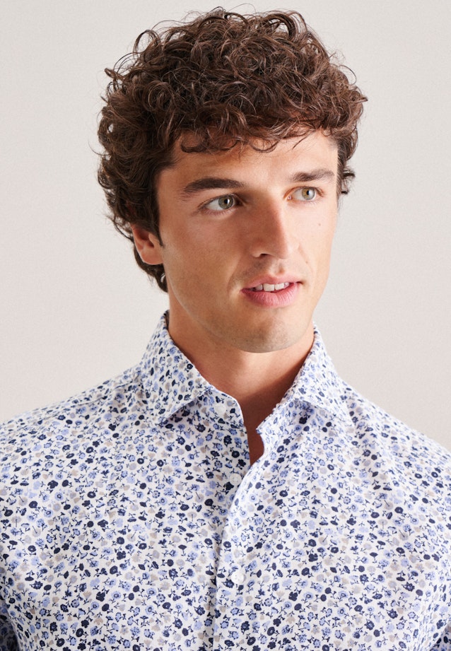 Shaped Business Hemd Floral in Braun |  Seidensticker Onlineshop