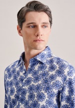 X-Slim Business Hemd Floral in Hellblau |  Seidensticker Onlineshop