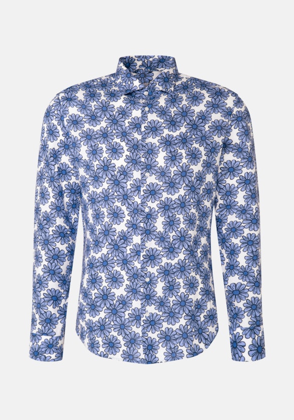 X-Slim Business Hemd Floral in Hellblau | Seidensticker Onlineshop