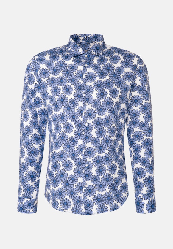 X-Slim Business Hemd Floral in Hellblau |  Seidensticker Onlineshop