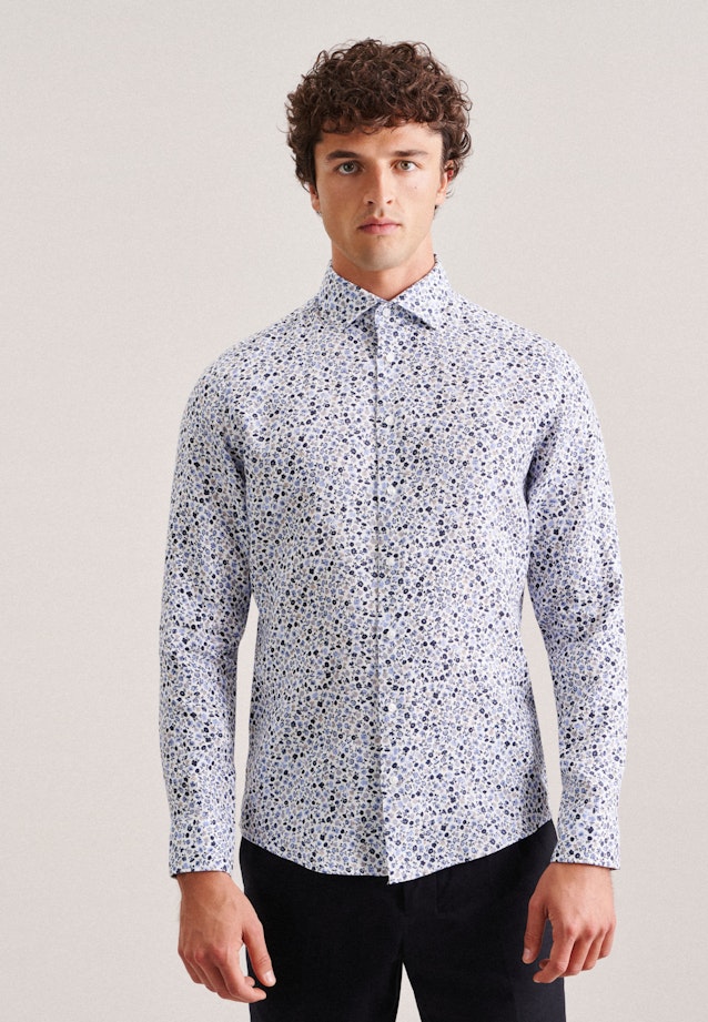 X-Slim Business Hemd Floral in Braun |  Seidensticker Onlineshop