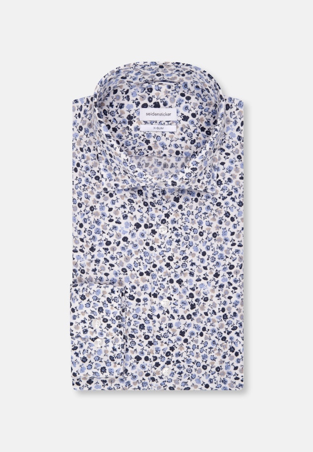 X-Slim Business Hemd Floral in Braun |  Seidensticker Onlineshop