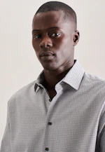 Shaped Business shirt Check in Grey |  Seidensticker Onlineshop