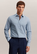 Shaped Business Hemd Karo in Türkis |  Seidensticker Onlineshop