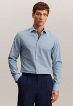 Shaped Chemise d'affaires carreaux in Turquoise |  Seidensticker Onlineshop