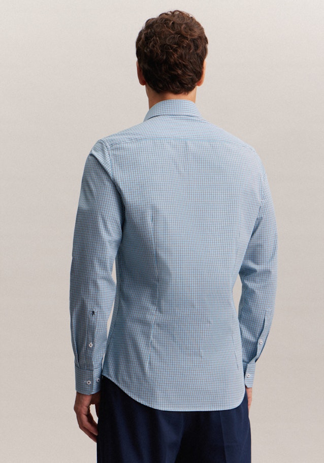 Non-iron Popeline Business overhemd in Shaped with Kentkraag in Turquoise |  Seidensticker Onlineshop