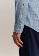 Shaped Chemise d'affaires carreaux in Turquoise |  Seidensticker Onlineshop